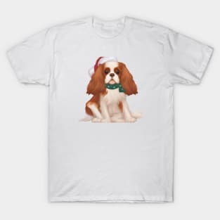 Cute Cavalier King Charles Spaniel Drawing T-Shirt